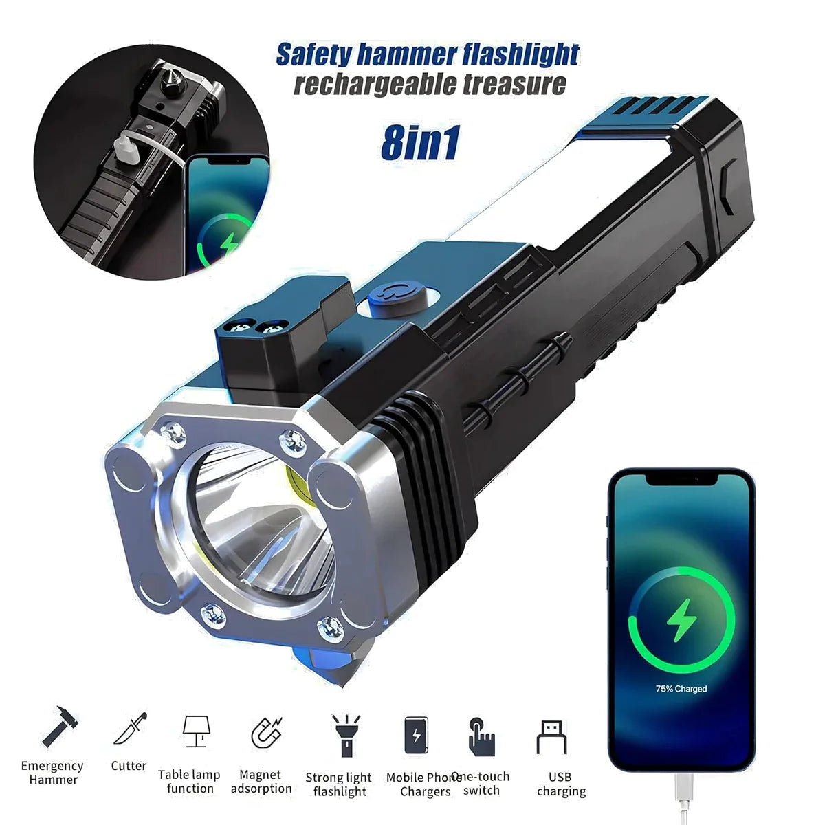 Super Bright Rechargeable LED Flashlight